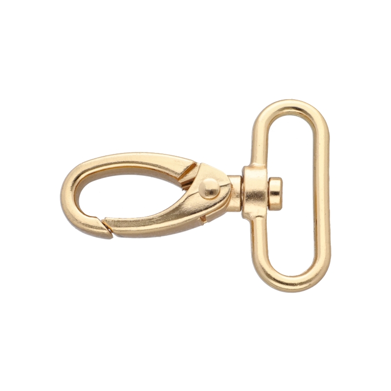 METAL SNAP HOOK RF-111 38 MM GLOSSY GOLD 1  PCS