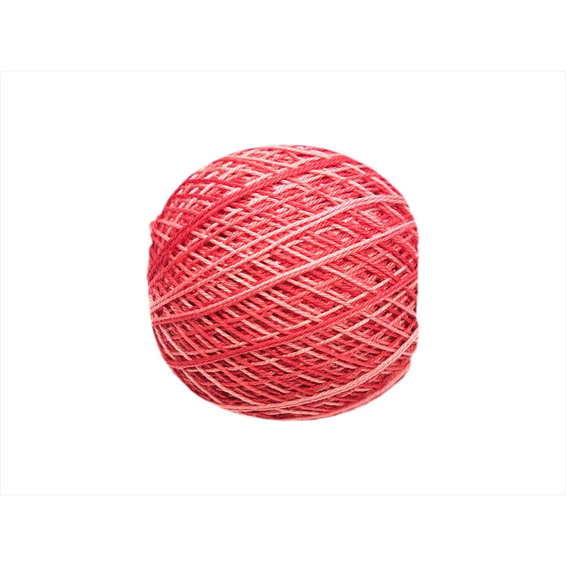 COTTON YARN KAJA 15 RED OMBRE (0340) 30G