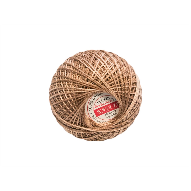 COTTON YARN KAJA 15 BROWN OMBRE (0348) 30G