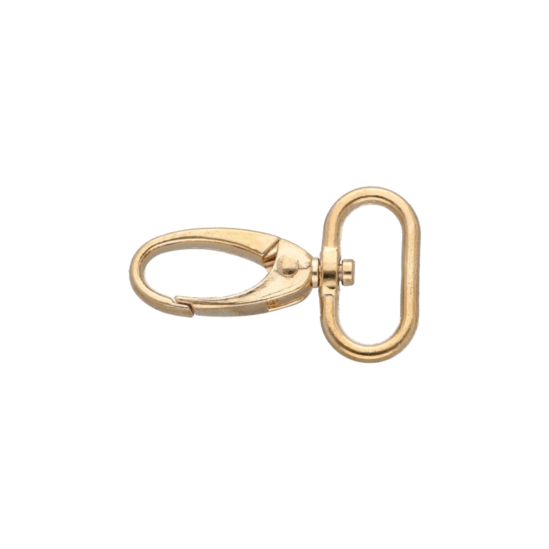 METAL SNAP HOOK 0325-0037 25 MM GLOSSY GOLD 1  PCS