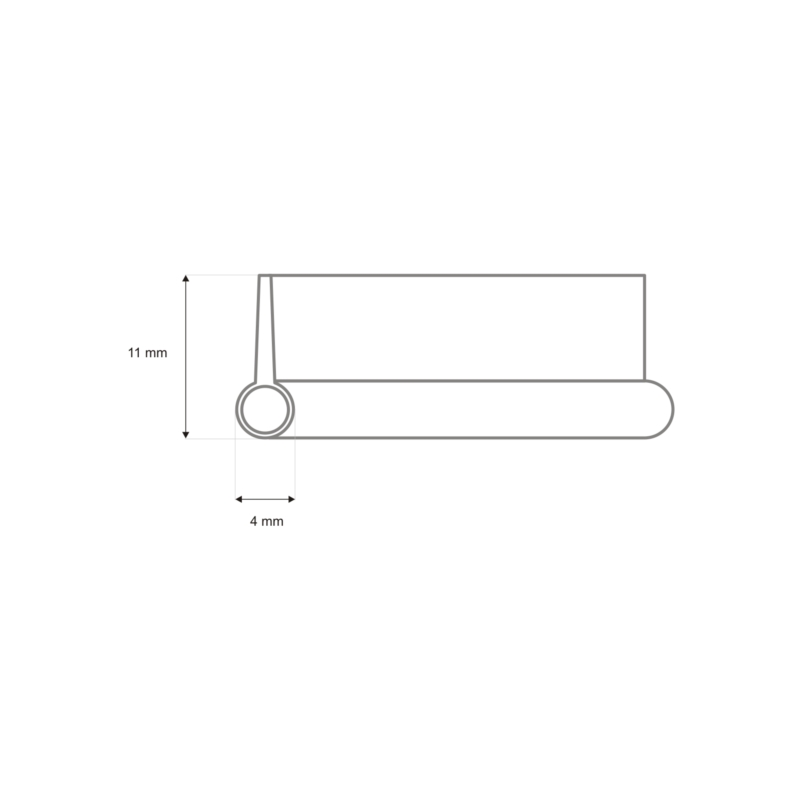 Binding tape 10 mm silver 500 mb