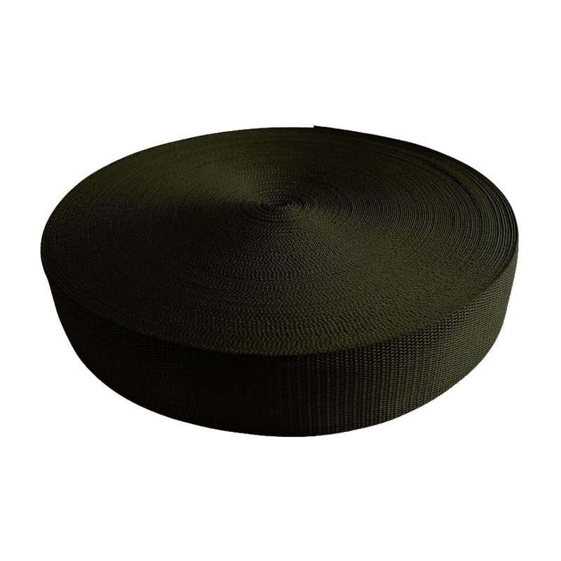 Webbing pp 30 mm / 1,1 mm olive 305 50 mb EKO