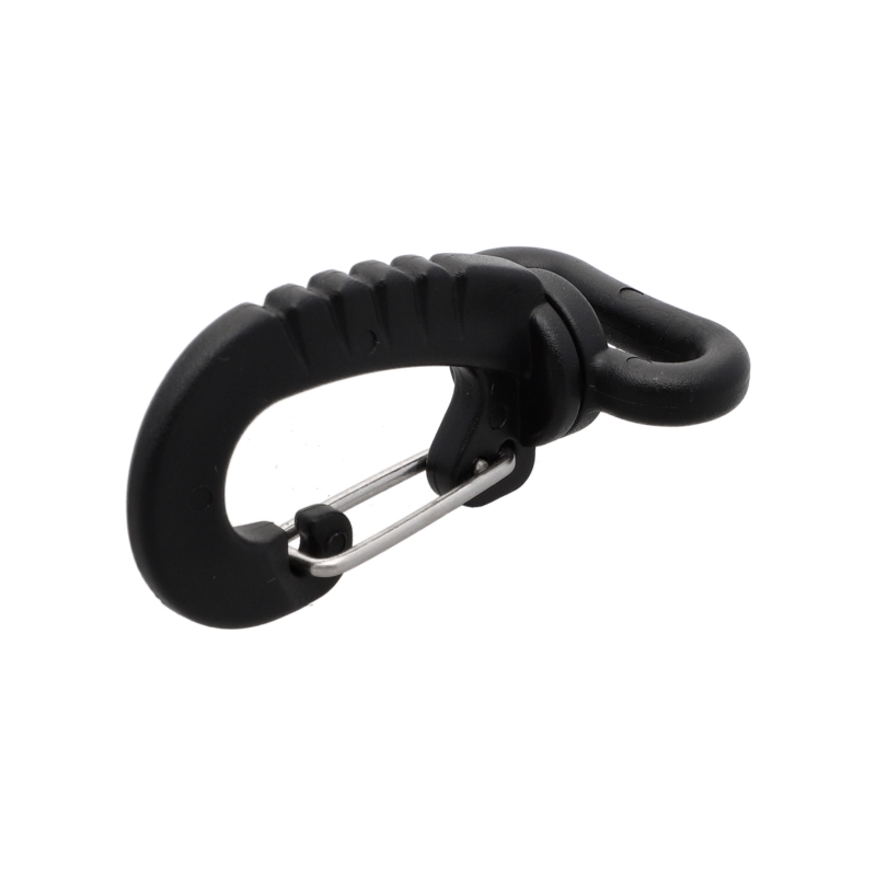 Plastic swivel snap hook 20 mm niko black 100 pcs