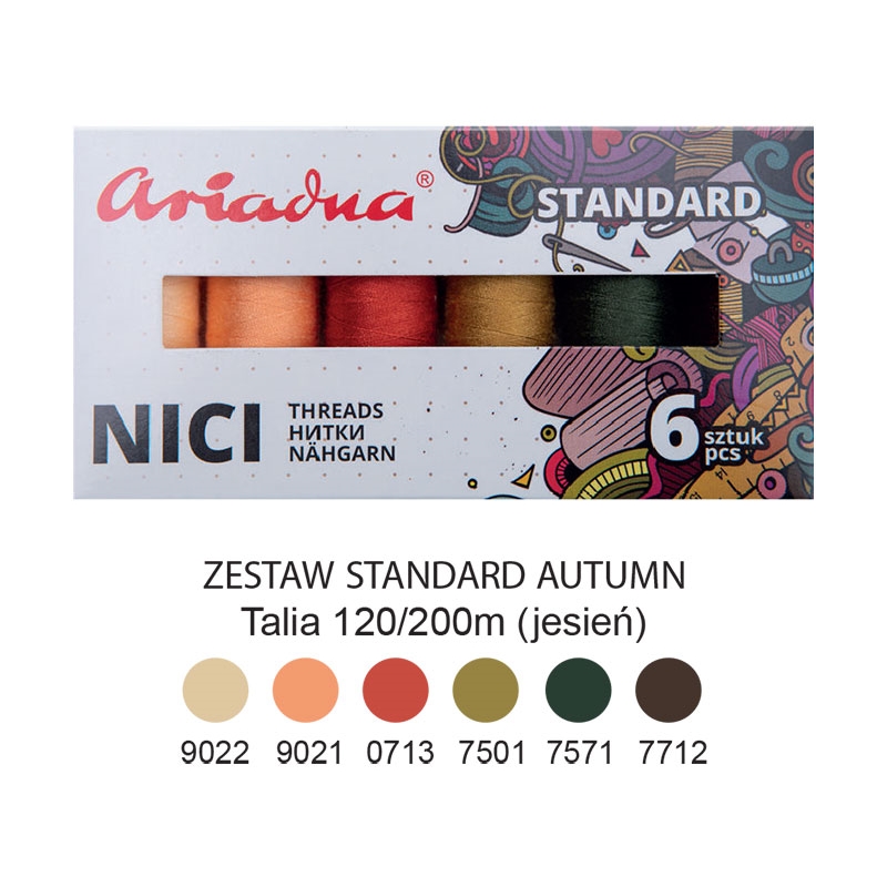 ŠICÍ  NITĚ TALIA 120 AUTUMN 200 MB 6 ks