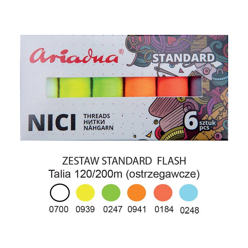 Nici szwalnicze zestaw standard flash Talia 120