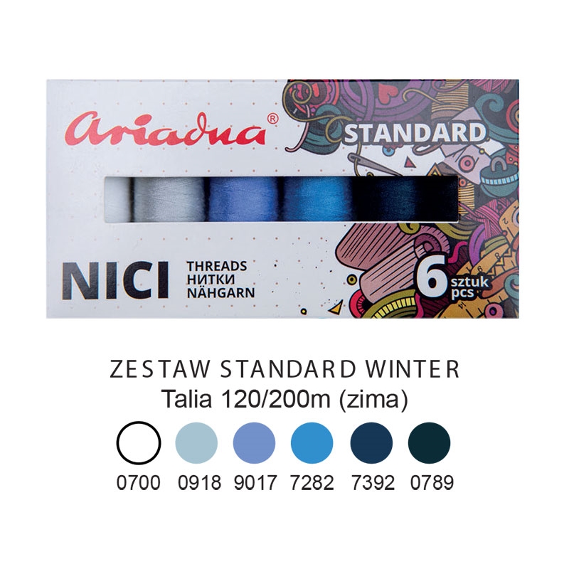 Nici szwalnicze zestaw standard winter Talia 120