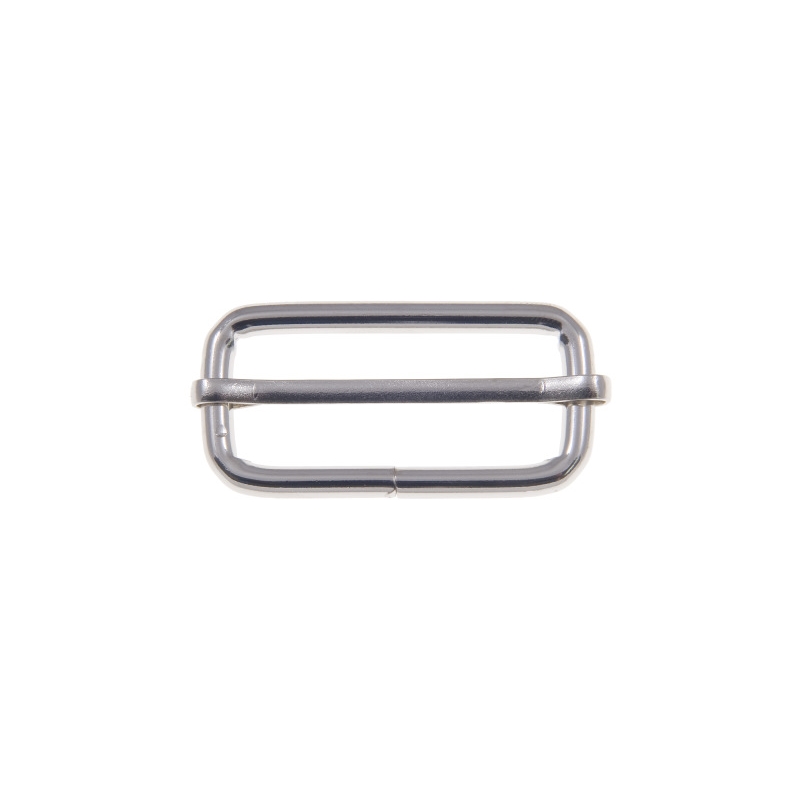 METAL SLIDE BUCKLE 40/15/4 MM NICKEL WIRE 100 PCS