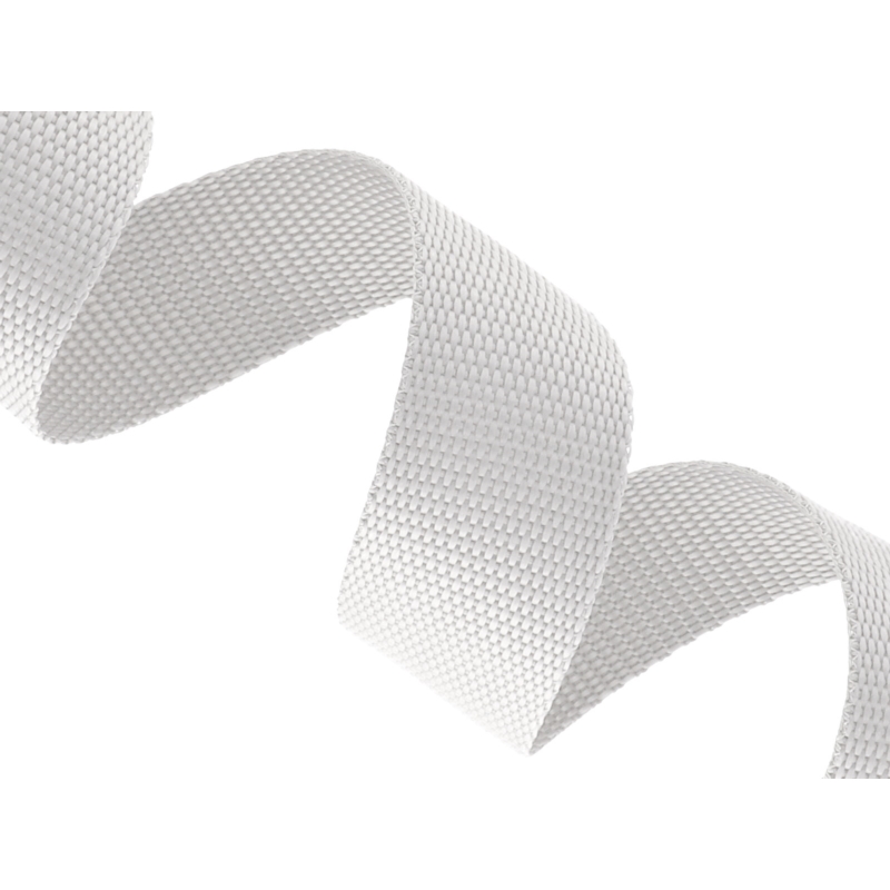 WEBBING 25 MM / 1,2 MM WHITE 501 PP EU&nbsp50 MB