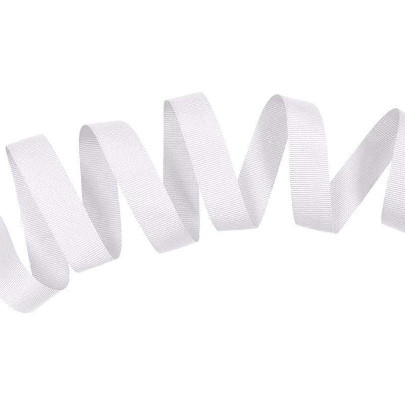 Grosgrain ribbon 20 mm/0,40 mm white (501)