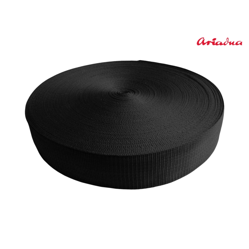 WEBBING  40 mm / 1,2 MM BLACK 580 PP 50 MB