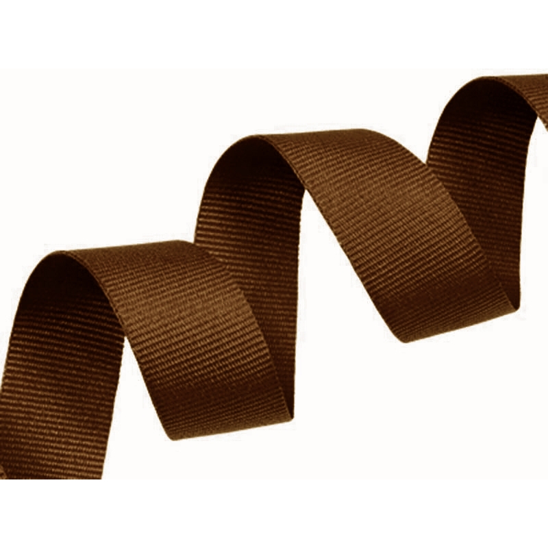 Grosgrain ribbon 20 mm/0,40 mm brown (236)