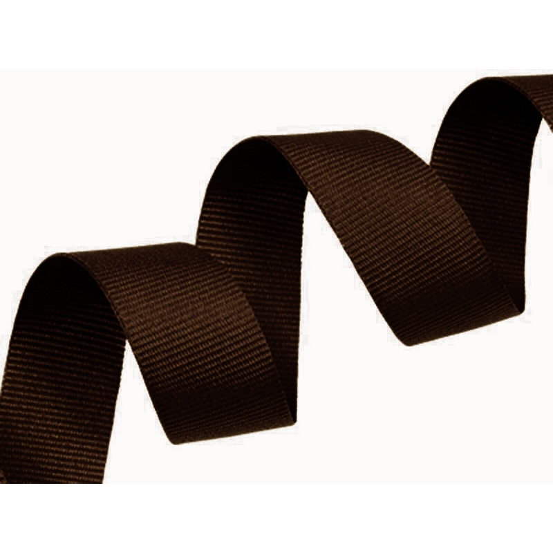 Grosgrain ribbon 20 mm/0,40 mm brown (141)