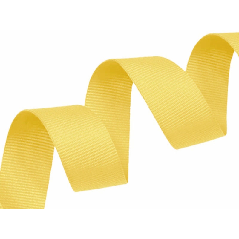 Grosgrain ribbon 20 mm/0,40 mm yellow (124)