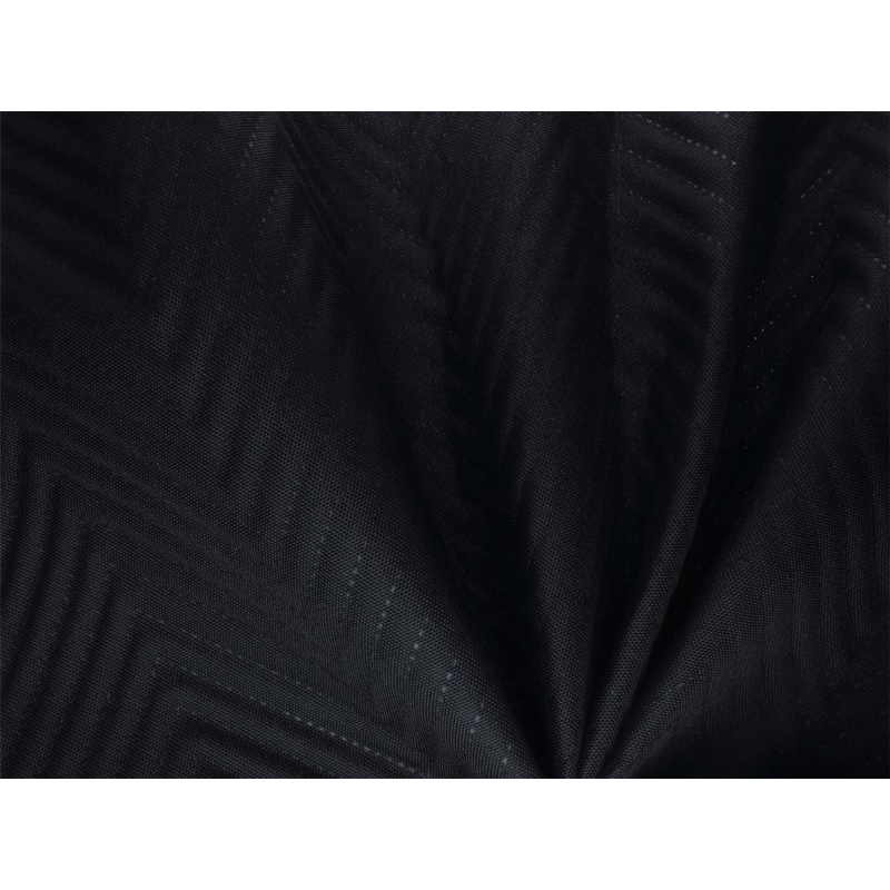 Quilted  polyester fabric Oxford 600d pu*2 waterproof honeycomb (580) black 160 cm 25 mb