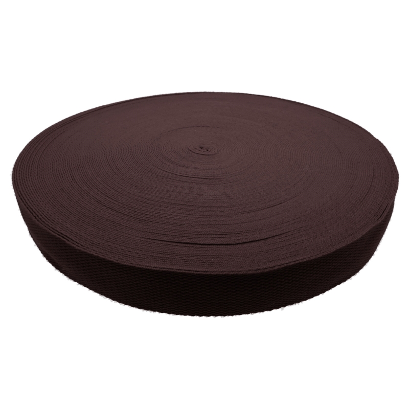 Polycotton webbing 1,4 dark brown 141 pp 50 yd