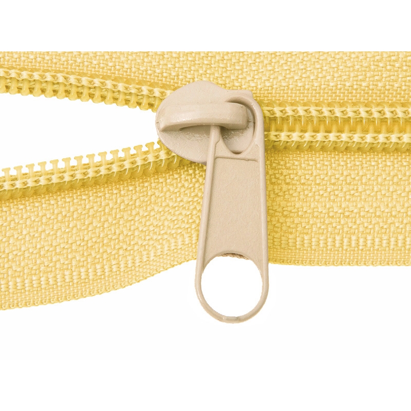 SLIDER FOR NYLON ZIPPER TAPES 5 NON LOCK YELLOW 100/500 PCS