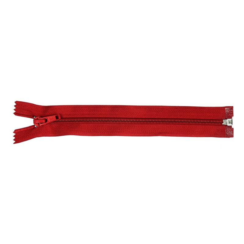 NYLON READY ZIPPER 5 AUTO LOCK OPEN END 80 CM (171) RED