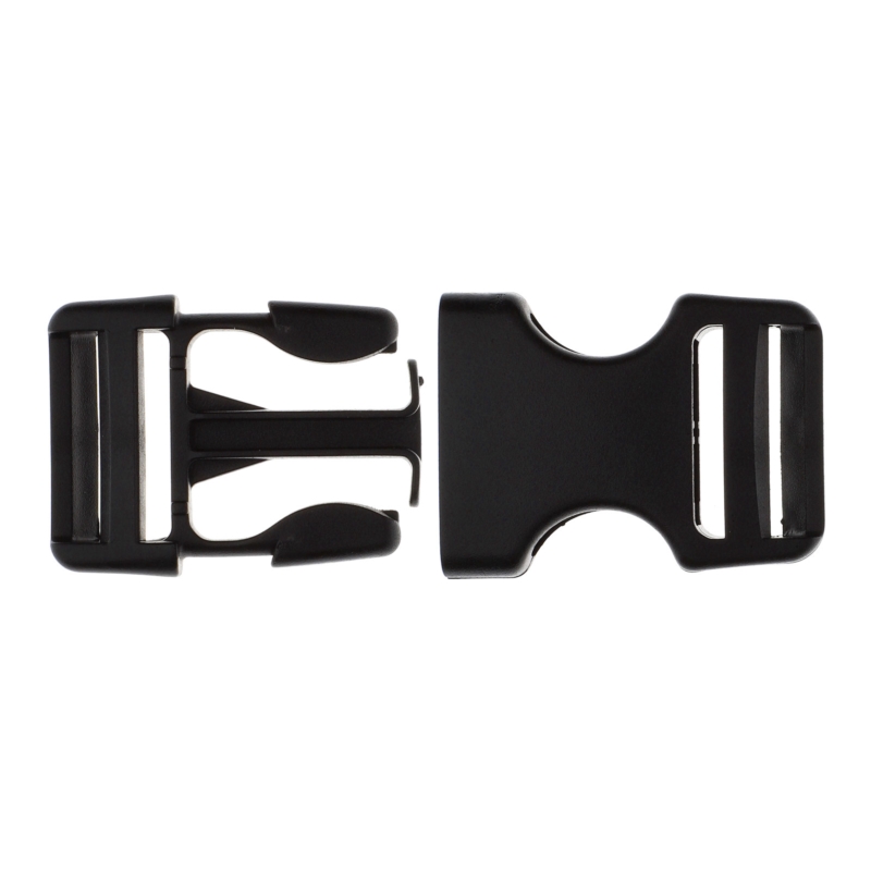 Plastic buckle 25 mm black 100 pcs