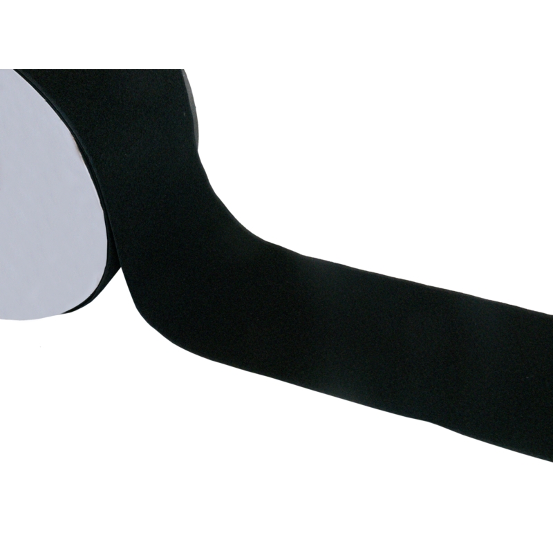 Hook and loop tape  black 580 polyester/nylon loop 25 mb