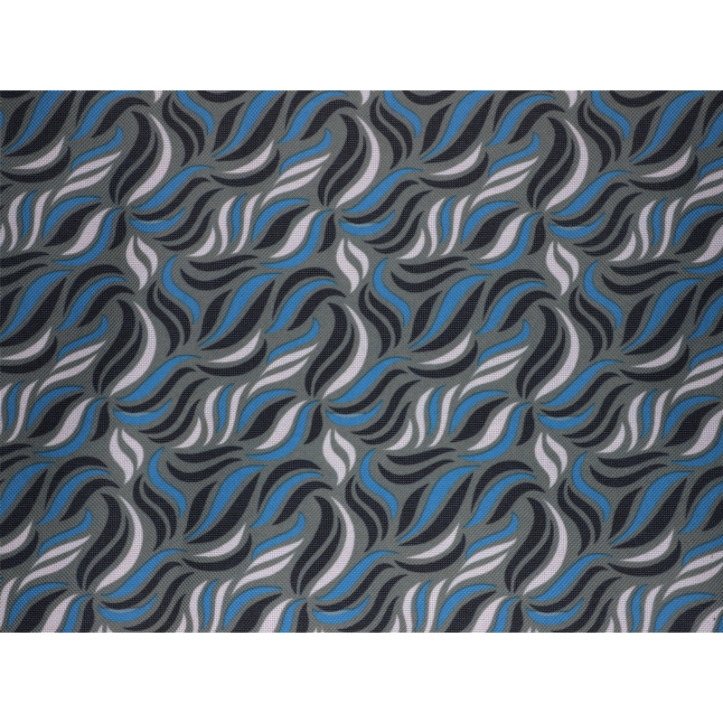 Polyester fabric premium 600d*300d waterproof pvc-f covered blue wave 19 150  cm