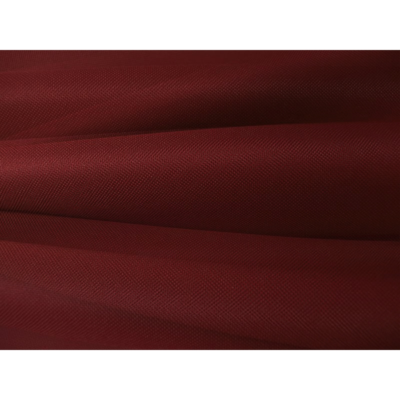 Polyester fabric 600d*300d waterproof pvc-d covered maroon 59 150 cm