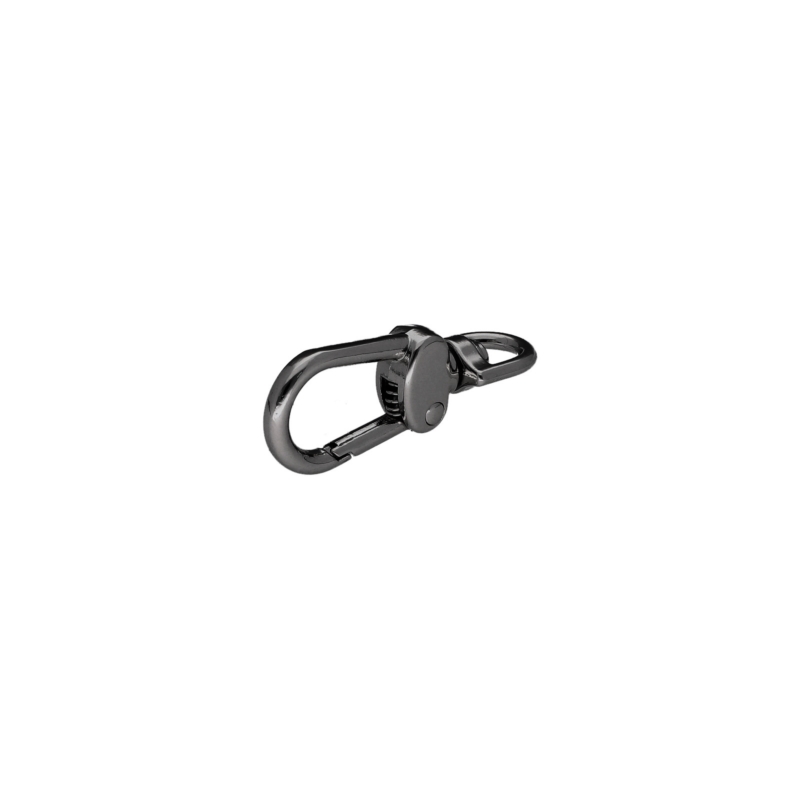 Karabińczyk metalowy  9 mm 0333 nikiel black