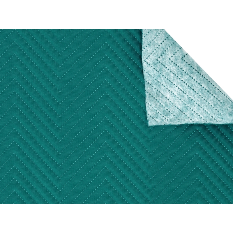 Quilted polyester fabric Oxford 600d pu*2 waterproof honeycomb (605) dark teal  160 cm 25 mb