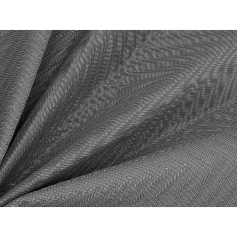 Quilted polyester fabric Oxford 600d pu*2 waterproof honeycomb (134) grey 160 cm  25 mb