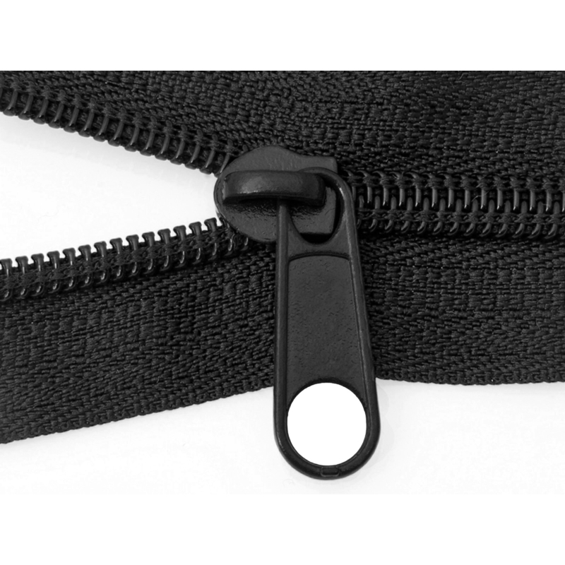 SLIDER FOR NYLON ZIPPER TAPES 8  NON LOCK BLACK 50/500 PCS