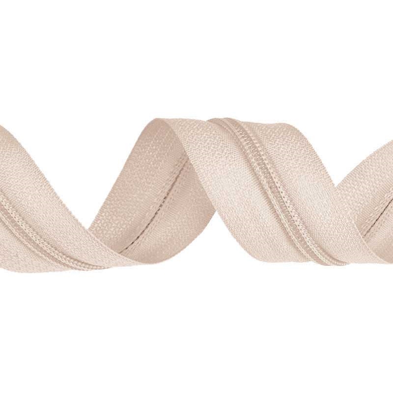 NYLON ZIPPER TAPE WITH CORD 3 (101) LIGHT BEIGE   200 MB