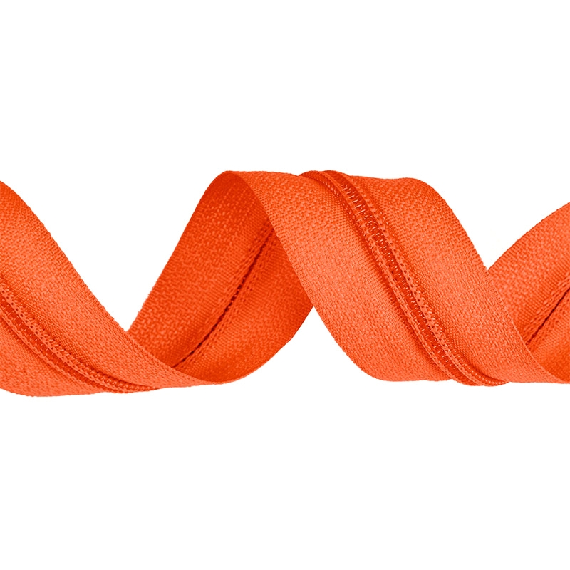 NYLON ZIPPER TAPE WITH CORD 3 (523) ORANGE 200 MB