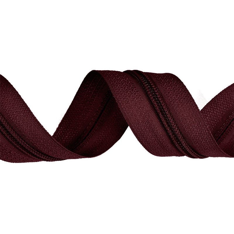 NYLON ZIPPER TAPE WITH CORD 3 (048) MAROON 200    MB