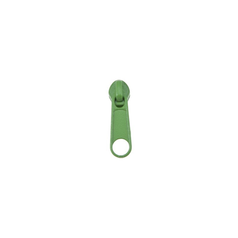 SLIDER FOR NYLON ZIPPER TAPES WITH   CORD 3 NON LOCK LIGHT GREEN 100/500 PCS