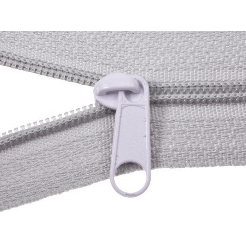 SLIDER FOR NYLON ZIPPER TAPES WITH   CORD 3 NON LOCK LIGHT GREY 500 PCS