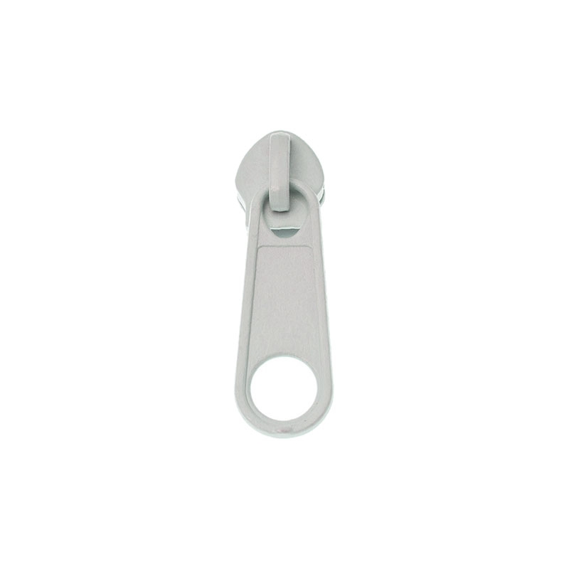 SLIDER FOR NYLON ZIPPER TAPES 8 NON LOCK&nbspGREY 50/500 PCS