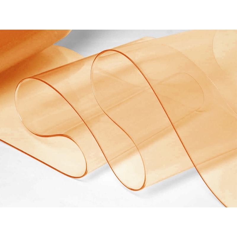 TRANSPARENT (ORANGE) PCV FILM 0,5 MM