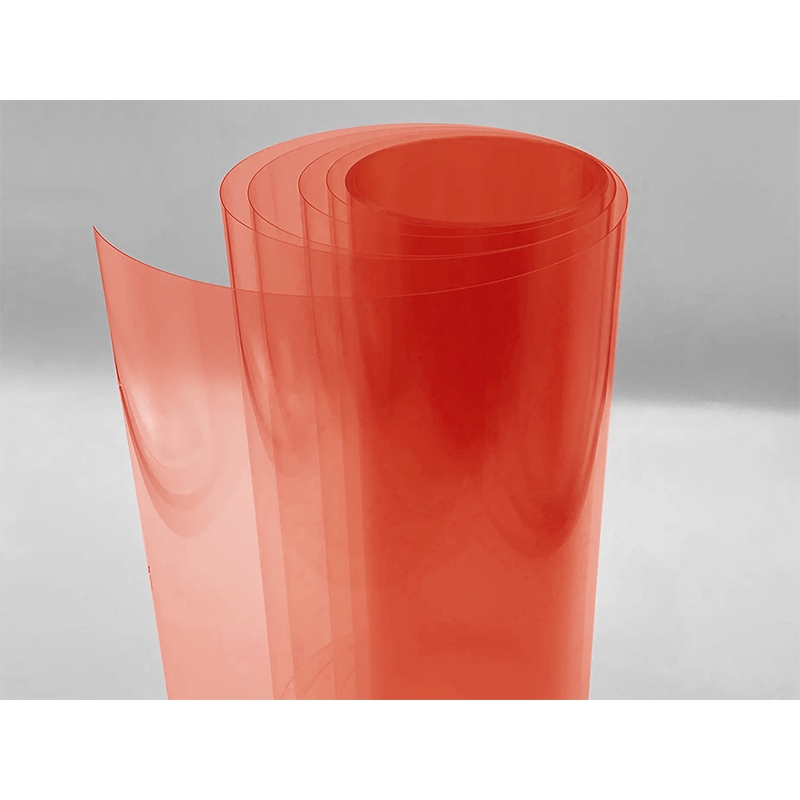 TRANSPARENT (ROT) PCV FOLIEN 0,5 MM