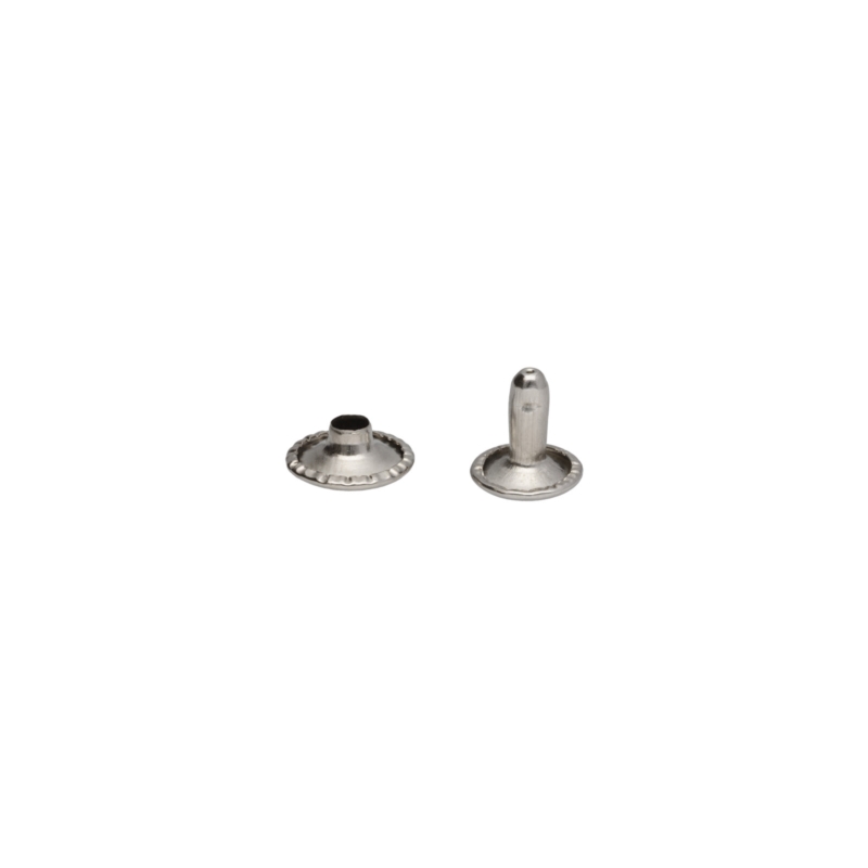 METAL   RIVET TWO-SIDED LUX 10/3/9 MM NICKEL