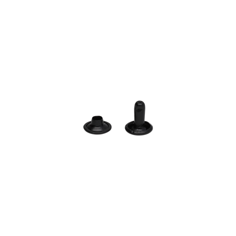 METAL   RIVET TWO-SIDED LUX 8/3/9 MM MATT BLACK