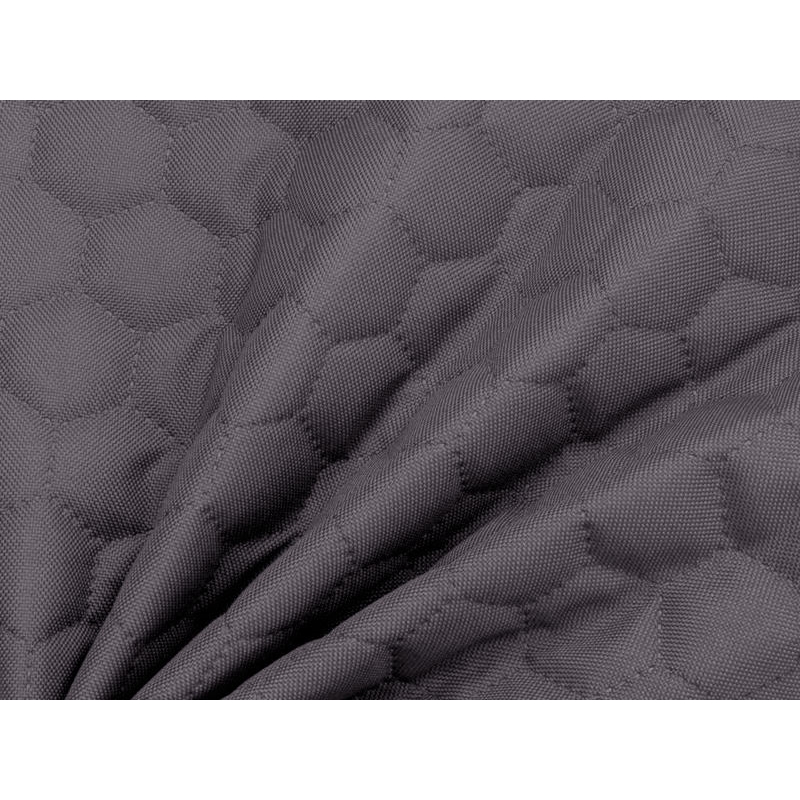 Quilted polyester fabric Oxford 600d pu*2 waterproof honeycomb (155) grey 160 cm  1 mb