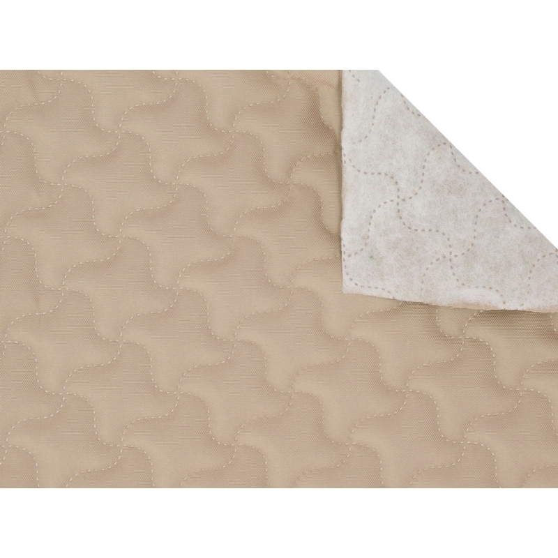 Quilted polyester fabric Oxford 600d pu*2 waterproof (098) beige 160 cm