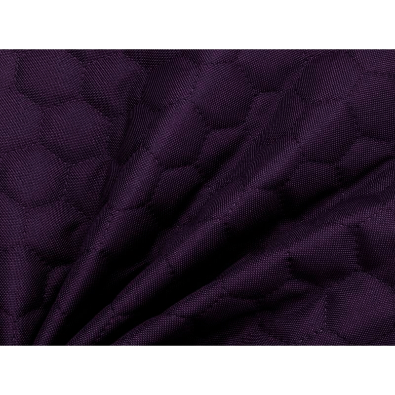 Quilted polyester fabric Oxford 600d pu*2 waterproof honeycomb (689) violet 160 cm 1 mb