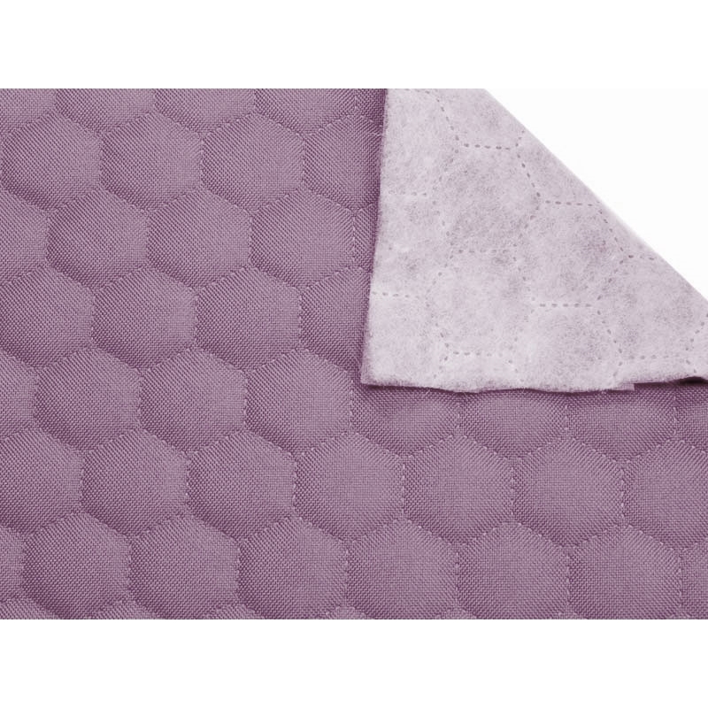 POLYESTER-STEPPSTOFF  600D PU-BESCHICHTET BIENENWABE (663)&nbspHELLVIOLETT 160 CM 1  LM