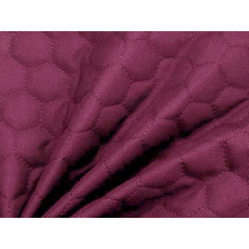 Quilted polyester fabric Oxford 600d pu*2 waterproof (525)&nbspmaroon 160 cm  mb