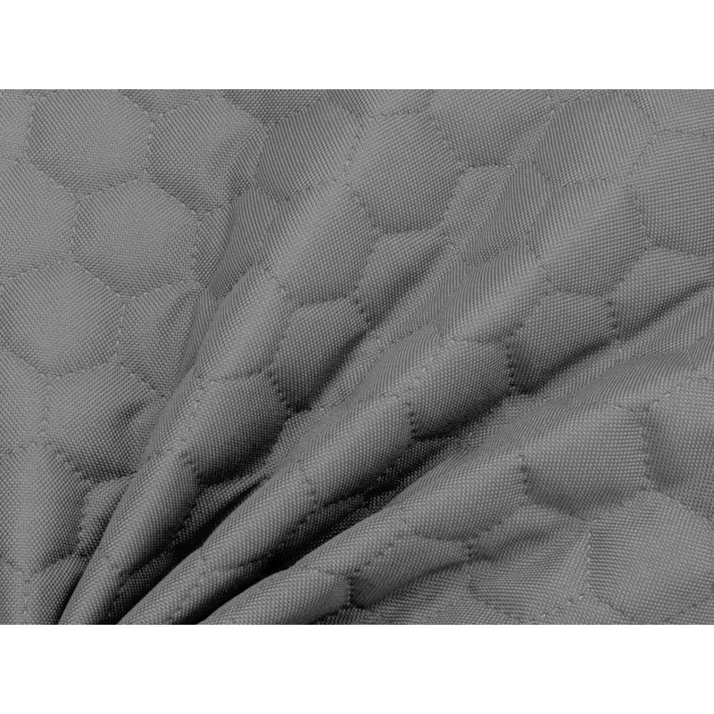 Quilted  polyester fabric Oxford 600d pu*2 waterproof honeycomb (134) grey 160 cm 1 mb