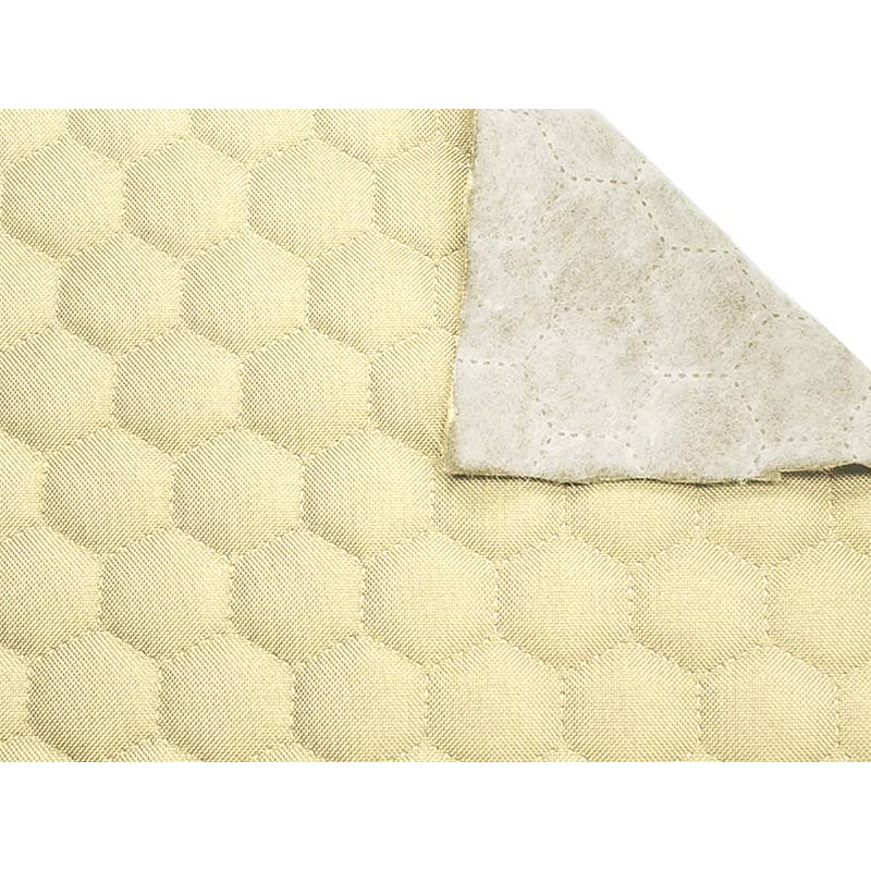 Polyester-steppstoff 600d pu-beschichtet bienenwabe (122) hellbeige 160 cm  25  lm