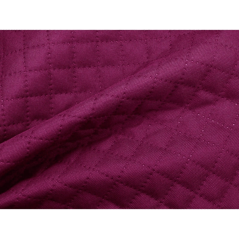 Quilted polyester fabric Oxford 600d pu*2 waterproof karo (299) amaranth 160 cm 25 mb