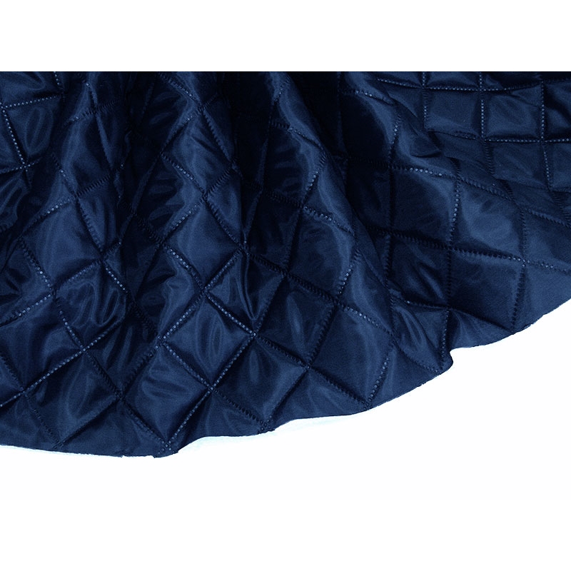 QUILTED POLYESTER LINING FABRIC 180T (058) NAVY BLUE 150 CM 25 MB