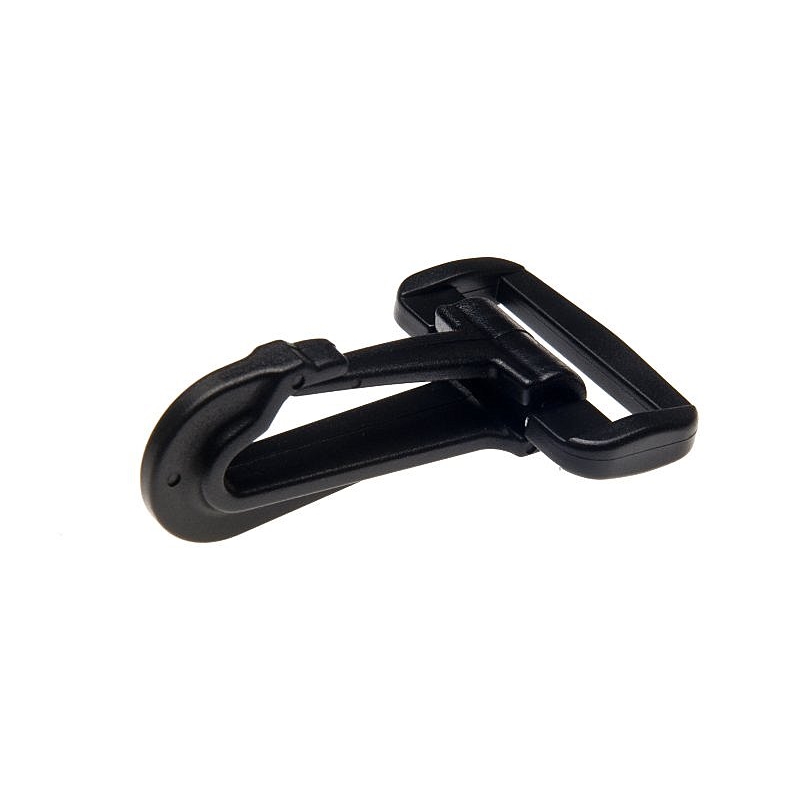 Plastic snap hook 30 mm donald black 100 pcs