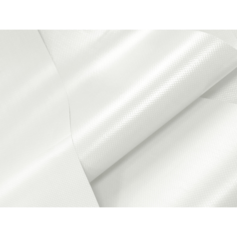 POLYESTER FABRIC TARPAULIN WHITE 150 CM 40 MB